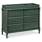 DaVinci Jenny Lind Spindle 6-Drawer Dresser in Forest Green