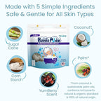 TruKid Bubble Podz Bubble Bath for Kids, Toddlers, & Babies, Tear Free Gentle & Refreshing Bath Bomb for Sensitive Skin with Natural Moisturizers, Non-Toxic, pH Balanced, Yumberry Scent (10 Podz)