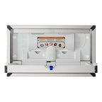 Foundations Horizontal Baby Diaper Changing Station with Recessed Mount, Stainless Steel Shell with Polyethylene Changing Table, Adjustable Safety Belt (100SSC-R)