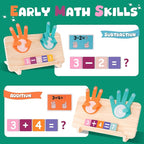 Hirger Preschool Learning Toys for Toddlers 2-4, Educational Math Manipulatives Number Counting Blocks for Kids, Montessori Toy for Boys Girls Age 2+ Birthday Gifts