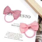 CÉLLOT Toddler Hair Accessories - 40pcs 2.75" Elastics Rubber Ribbon Bands, Bows for Baby Girls, Kids & Children, Pastel Colors