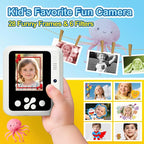OTJ Kids Camera Instant Print - 1080P Kids Instant Cameras That Print Photos with 32GB Card - Daurable Kid Digital Camera Birthday Gift for Girls and Boys 3 4 5 6 7 8 9 10 Year Old