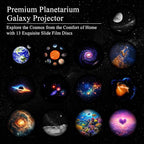 Upgraded 13 in 1 Star Projector, Planetarium Galaxy Projector for Bedroom with Bluetooth Speaker & White Noise, Timer & Remote, Multicolor Night Light for Kids Room Décor, Adults