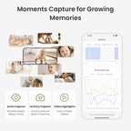 Monai Smart WiFi Baby Monitor with 3K Camera, Free APP with Covered-Face/Sleep/Cry Alerts, Virtual Safety Fence, AI-Powered Smart Baby Monitor, Night Vision, Local Storage & Cloud Backup, Clip Mount