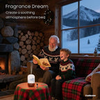 Aromatherapy Essential Oil Diffuser with Lavender Oils, 6 in 1 Ultrasonic 100ML Aromatherapy Scent Humidifier Vaporizer with Dense fine Mist, Timer, Auto-Off (Winter-Lavender)