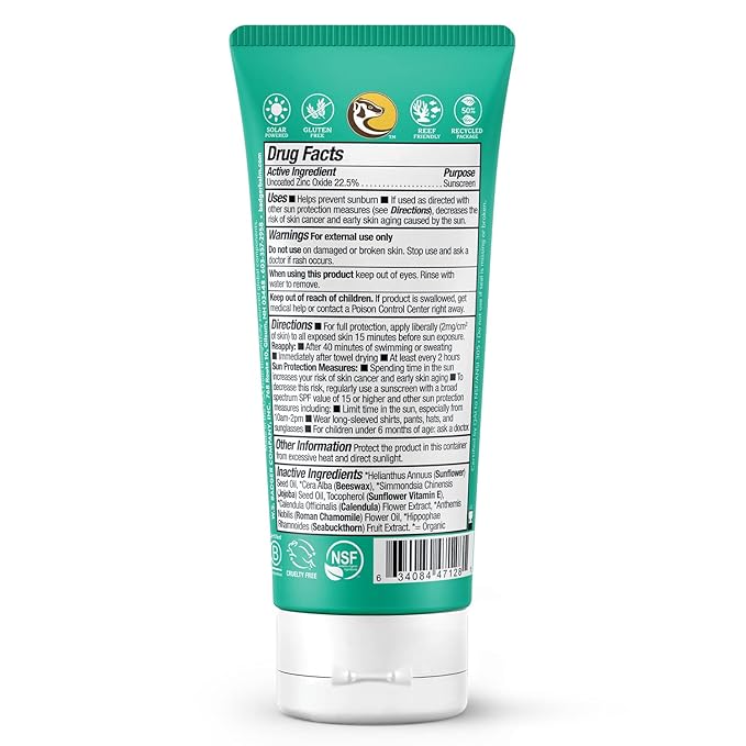 Badger Mineral Baby Sunscreen Cream SPF 40, 98% Organic Toddler Sunscreen with Zinc Oxide, Broad Spectrum, Reef Safe, Water Resistant, Pediatrician Tested Baby Sunblock, 2.9 fl oz, 2-Pack