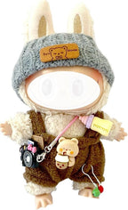 Clothes for LA BUBU 17cm Doll (NO Doll),Outfit for LA BUBU,Dress and Hairpin Set for LABUBU Dress Up,Accessories for LA BUBU