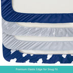 Changing Pad Cover, Diaper Changing Pad Covers 4 Pack, Fitted Baby Changing Table Sheets for 32''×16'' Change Table Pad, Cradle & Bassinet Sheets for Boys & Girls, Soft & Breathable