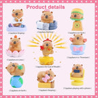 Capybara Series Blind Box Collectible Action Figures, Random Cute Capybara Toy for Capybara Lovers, Mystery Box Gift for Home Decor Birthday Party Favors
