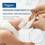 BEBESUP- Korea’s #1 Signature Eco Baby Wipes- 100% Plant-Based 99% Drinkable Water-Based Unscented Ultra-Thick Organic baby wipes Hypoallergenic for sensitive skin Flip-Top 560 Count (8 Packs)