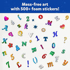Skillmatics Foil Fun - Letter & Number Stickers, Mess-Free Art, Project Kits, DIY Colorful Creative Activity, Gifts for Ages 5, 6, 7, 8, 9, and Up