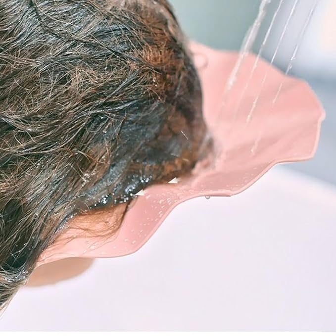 Baby Shower Cap - 2 Piece Adjustable Head Strap | Bath Visor Toddler | Splash Guard Eye Shield, Bathing Safety Aid for Children Home Bathroom Sink Use with Comfortable Fit