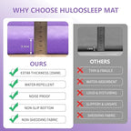 Baby Play Mat for Floor,1.3" Thick Memory Foam Tummy Time Mat for Toddlers,Infants,Kids,Water-Repellent Soft Nursery Rug,Extra Large Non Slip for Crawling&Yoga,Tatami Style for Living Room(Lavender)