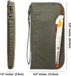 ZOPPEN Passport Holder Family RFID Passport Wallet, Passport Holder Women/Men, Travel Wallet Documents Organizer Zipper Case with Removable Wristlet Strap, Travel Essentials for Flying