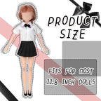 Bencailor 8 Pieces Summer Doll Clothes for 11.8 Inch Doll Accessories Shirt Skirts Dress Outfit Clothing for Birthday Gift(Classic)