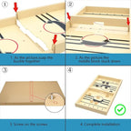 Large Sling Puck Game,Plastic Family Indoor Table Board Game for 2-4 Players,Fast Paced Super Winner Sling Hockey Board Games & Rapid Slingshot Battle Table,Christmas Stuffer Idea for 7 Age