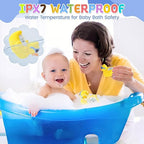 Baby Bath Thermometer Duck – Color-Changing Infant Bathtub Thermometer with Auto Temperature Alert, Waterproof Floating Toy for Newborns & Toddlers