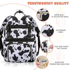 Baby Diaper Bag Backpack, Travel Diaper Bags for Baby Girl Boy Large Capacity Baby Bag Backpack for Women Cow Print