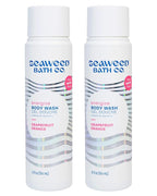 Seaweed Bath Co. Energize Body Wash - Grapefruit Orange | Foaming Shower Gel Cleanser with Natural Ingredients | Vegan, Paraben and Sulfate Free | For Women and Men | 12 oz (Pack of 2)