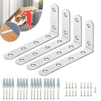 Furniture Anchors, Anti Tip Furniture Wall Anchor for Baby Proofing, Prevent Falling Furniture (Fixed 4 Items II)