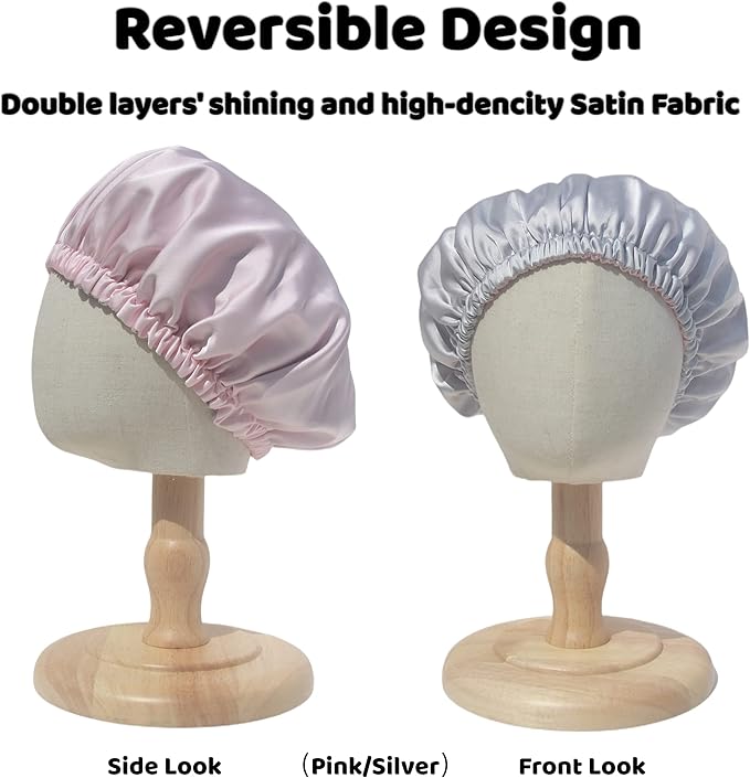 AKISS Baby Infant Newborn Toddler Satin Silk Hair Bonnet Cap for Sleeping 0-3 0-6 3-6 6-12 Months 1-2 1-3 Years