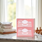 2 Pcs White Baby Wipes Case Travel Holder, Wipe Case Travel Holder Keeps Wipes Moist Set of Wet Diaper Portable Travel On The Go Refillable Dispenser Waterproof Wipe Container with Sealed Diapering