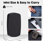 Fidget Slider EDC Gadgets Toy Oval Metal Magnetic Haptic Fidget Toys for Adults Anxiety/ADHD/Stress Relief, Gift for Boyfriend, Husband and Father (Black)