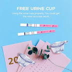 10 Count Pregnancy Tests with Cups, Bulk Pregnancy Test Strips for Detection at Home, Over 99% Accuracy, Individually Wrapped Fertility Tests, Extra-Wide 5mm HCG Tests, Pruebas De Embarazo