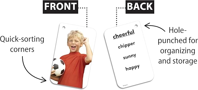 Teacher Created Resources Emotions Flash Cards (EP62056) 0.75 H x 6.125 L x 3.25 W