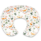 Nursing Pillow Covers – Soft Breathable Cotton, Fits Standard Breastfeeding Pillows, Washable & Hypoallergenic for Newborn Baby Girls & Boys,Cover Only (1 Pcs, Fox)
