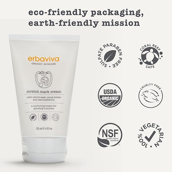 Erbaviva Stretch Mark Cream 4 Fl Oz