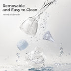 Momcozy Baby Nasal Aspirator, 3 Suction Levels Electric Nasal Aspirator for Baby, Newborn and Toddler, Portable Baby Nose Aspirator with Light Soothing and Music