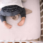 lulumoon Mini Crib Sheets Muslin: Soft Cotton Fitted Mini Crib Mattress Sheets for Boys and Girls 2Pack