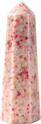 Amazing Gemstone Cinnabarite Crystal Towers - Natural Healing Crystal Point Obelisk for Reiki Healing and Crystal Grid (2 Inch to 3 Inch)