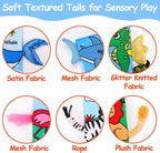 2PCS Baby Books 0-6 Months Tummy Time Infant Toys 0-3 Months High Contrast Baby Sensory Toys 3-6 6-12 Months Newborn Essentials Must Haves Crinkle Touch Feel Busy Soft Books for Babies Shower Gifts