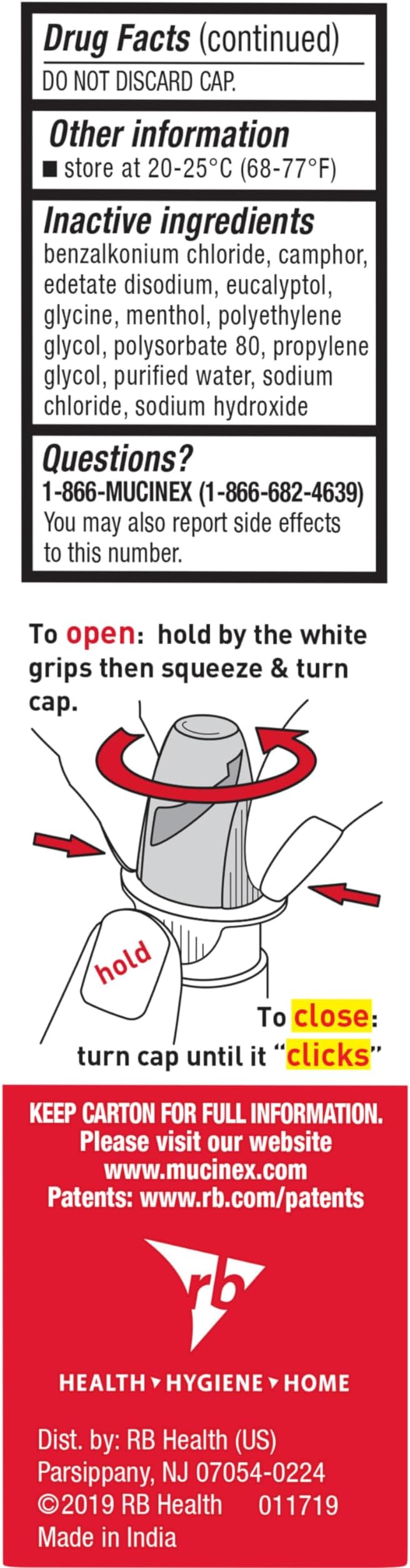 Mucinex Sinus-Max Nasal Spray Decongestant, 12 Hour Over-The-Counter Medication Nose Spray for Sinus Relief, Nasal Decongestants for Adults, Cooling Menthol, 0.75 Fl Oz (Pack of 3)