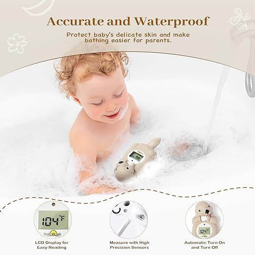 Baby Bath Thermometer for Infants Digtal Baby Water Thermometer for Bathtub Temperature Measure,Safty Kids Bath Floating Toy