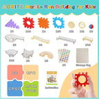 STEM Building Learning Toy, AOSITE 234PCS Marbles Run Kid Gift, Educational Race Track Construction Building Block for 5 6 7 8 9 10 11 12Years, Creative Marble Run Games Boy Girl Birthday Xmas Present