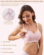 UHdod Nursing Bras for Breastfeeding, Maternity Bra for Pregnancy, Breastfeeding Bras for Women Maternity Bras for Women