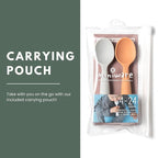 Miniware Silicone Baby Spoon for Training - BPA Free Baby Utensils - Baby Spoons Self Feeding 6 Months | 100% Food Grade Silicone - Modern & Dishwasher Safe Toddler | Dishwasher Safe (Grey and Toffee)