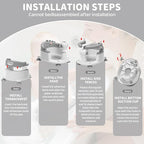 TPN Baby Bath Seat for Babies 6 Months & Up, Non-Slip Toddler Bath Seat with 5 PCS Waterproof Emoji Stickers, Portable Infant Bath Seat for Baby(Grey)