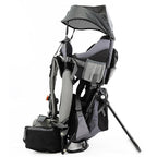 ClevrPlus Canyonero Camping Baby Backpack Hiking Kid Toddler Child Carrier with Stand and Sun Shade Visor, Black