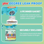 EagleStone Toys for 3+ Year Old Boys Girls, 2 Pack Bubble Gun Machine with Bubble Solution, Outdoor Toy for Kids Ages 4-8,Kids Toys for Ages 3-4 4-6 5-7, Birthday Gifts for 3 4 5 6 7 8 Year Old Boys