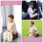 Portable Potty for Toddler Travel, Kids Travel Potty Training Chair with Travel Bag, Baby Potty Training Toilet for Outdoor and Indoor Easy to Clean (Purple) by Yszawmx, Includes 30 Replacement Bags