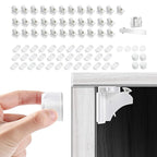 Vmaisi Magnet Cabinet Locks for Babies (34 Locks + 4 keys + Tool)