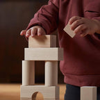 HABA Wooden Building Blocks 60 Piece Set, Ideal Toddler Blocks for Ages 2-4 & Kids Stacking Toys for Ages 1 and Up for Open-Ended Play, Made in Germany