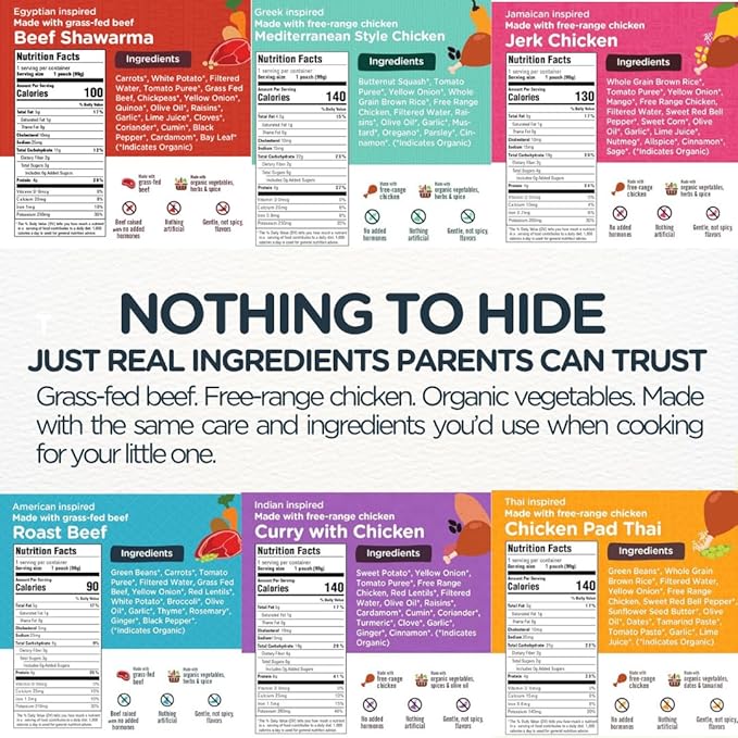 Li'l Hala Baby Food Meals (Variety 6 Pack)