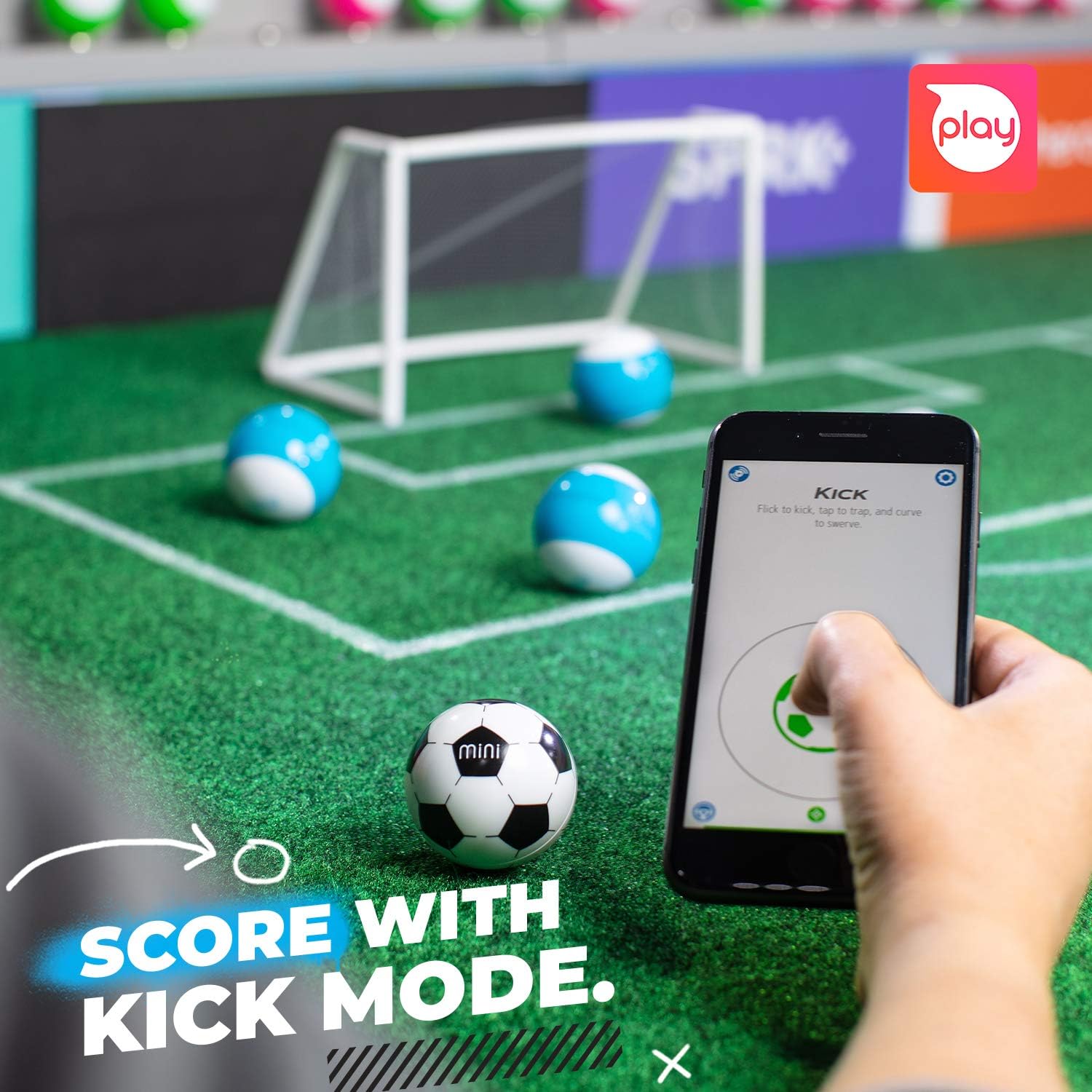 Sphero Mini Soccer - Coding Robot Ball - Educational Coding and Gaming for Kids and Teens - Bluetooth Connectivity - Interactive and Fun Learning Experience for Ages 8+