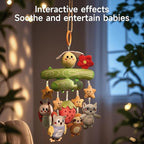 TUMAMA Baby Toys 0 3 6 12 Months, Crib Mobile Toys Bee Toy with Squeaky, Crinkle, Rattle, Montessori Newborn Sensory Baby Gym Stroller Crib Hanging Toy