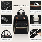 Diaper Bag Backpack for Women with Changing Pad, Baby Bag with Insulated Pockets Multifunctional Diaper Bags For Baby Girl Boy Waterproof Baby Bags For Boys Girls Maternity Bag Black